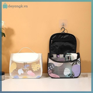 Deyangk Túi Đựng Mỹ Phẩm Di Động Nữ Lưu Trữ Du Lịch Vệ Sinh Tổ Chức Nữ Chống Thấm Nước PVC Wash Kit Dây Kéo Trong Suốt Hộp Đựng Trang Điểm VN