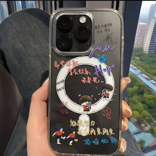 Ốp điện thoại Shatou chắc chắn và tự tin cho iPhone16 15 14 11 13 12 X XS Pro Max XR Mini Xr 7 8 Plus Vỏ bảo vệ từ tính chống sốc trong suốt không màu vàng