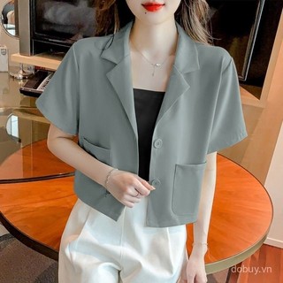 Áo Blazers Ngắn Đen Cho Nữ, Thiết Kích Cao Cấp, Phù Hợp Mùa Xuân Thu