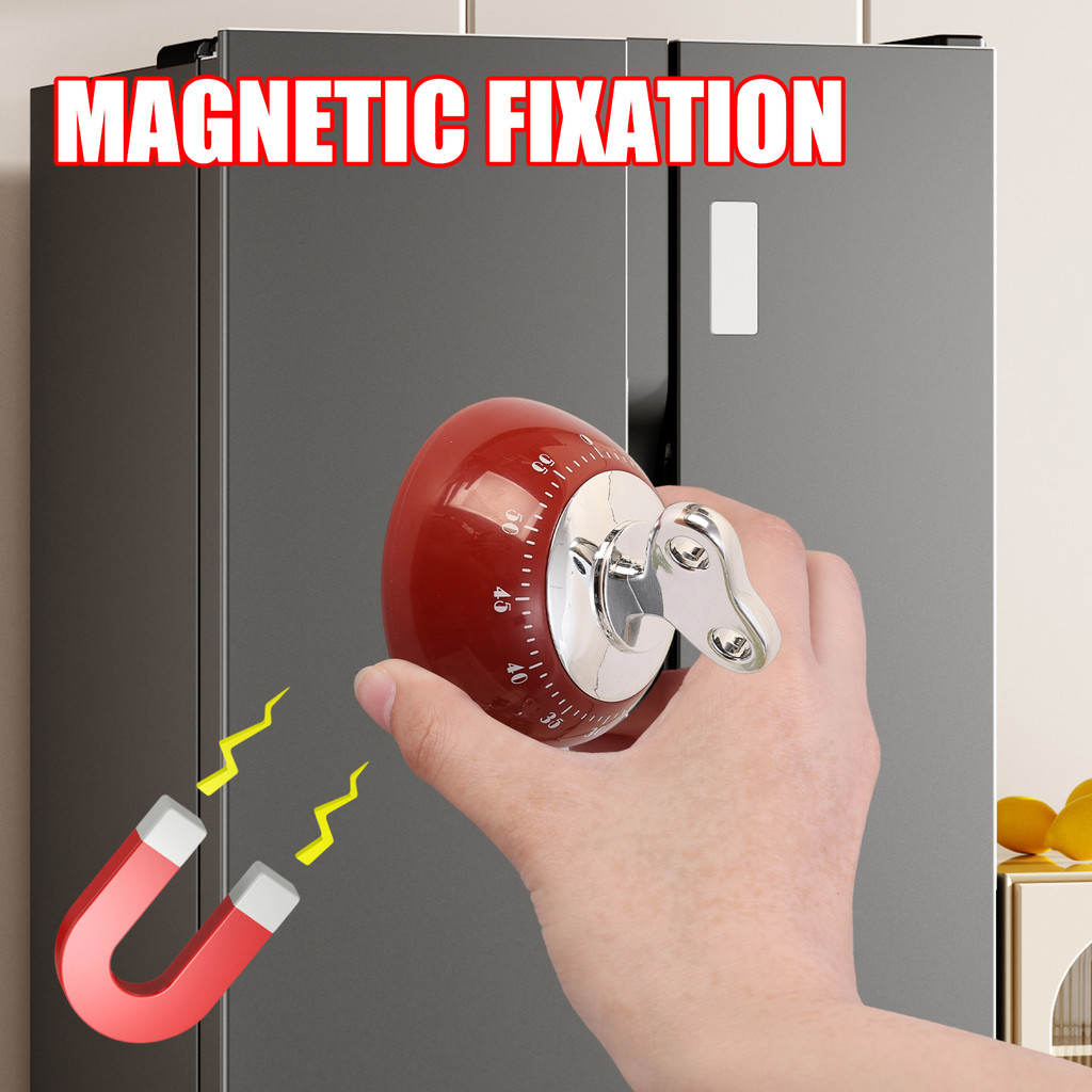 3 Công cụ quản lý thời gian đa năng - Hẹn giờ cơ học cho nhà bếp / phòng tập thể dục / trường học, đính kèm nam châm mạnh mẽ & Công tắc cảm ứng thân thiện với người cao tuổi