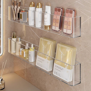 [HÀNG LOẠI 1] Kệ Dán Tường Trong Suốt Đựng Mỹ Phẩm, Kệ Treo Nhà Tắm Đa Năng Nhựa Acrylic Cứng Cáp