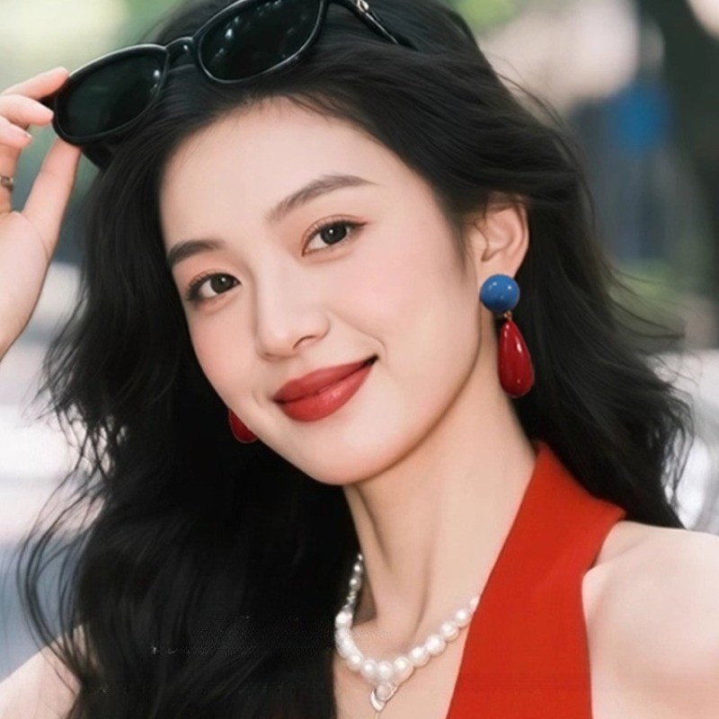 2026 Phong Cách Mới Bông Tai Đơn Giản Thời Trang Retro Nữ Bông Tai
