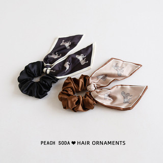 MISMEMO Pháp Retro Ruy Băng Buộc Tóc Đầu Cao Cấp Bền Satin Scrunchy Buộc Tóc Dây Buộc Tóc