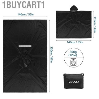 1buycart1 LIXADA HOODED Rain Poncho Waterproof Raincoat Jack