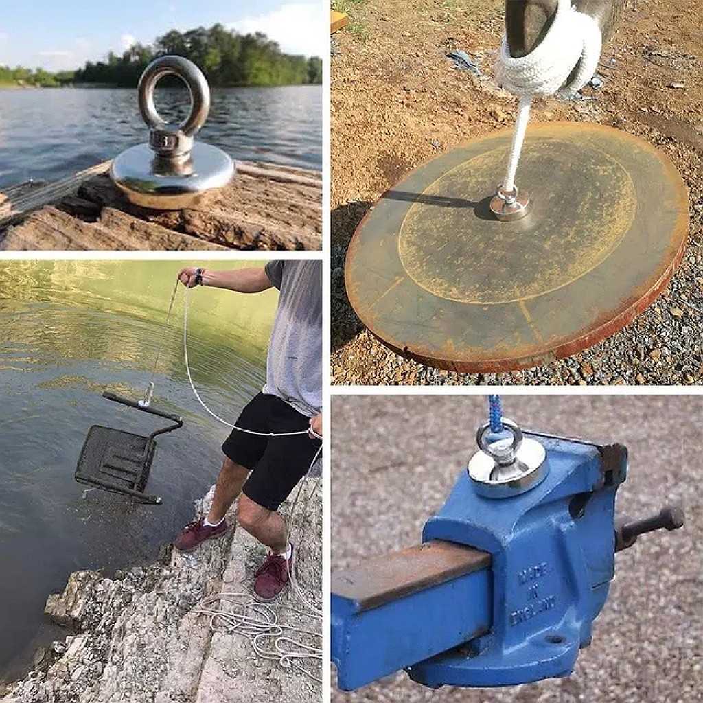 Nam châm cứu hộ dưới nước siêu mạnh – Hút đồ thất lạc, lực hút 5kg/10kg/15kg tùy chọn