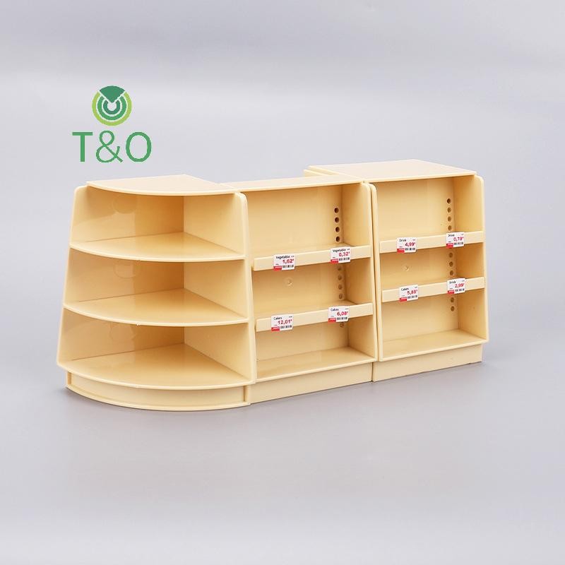 [T & O-t] Nhà búp bê siêu thị thu nhỏ Kệ rỗng Giá trưng bày Giá để đồ Trang trí mô hình [mới]