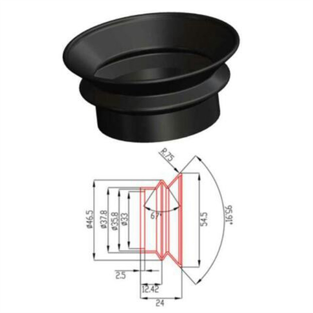 Ống nhòm Tầm Nhìn Ban Đêm Phạm Vi Kính Cao Su Bảo Vệ Mắt Ly Thị Kính Bảo Vệ Phần Kính Hiển Vi L24