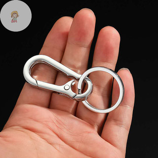 TWE Nam Thép Không Gỉ Móng Ngựa Khóa Leo Móc Khóa Chống Mất Khóa Thời Trang Móc Khóa Trang Trí Ô Tô Quà Tặng VN