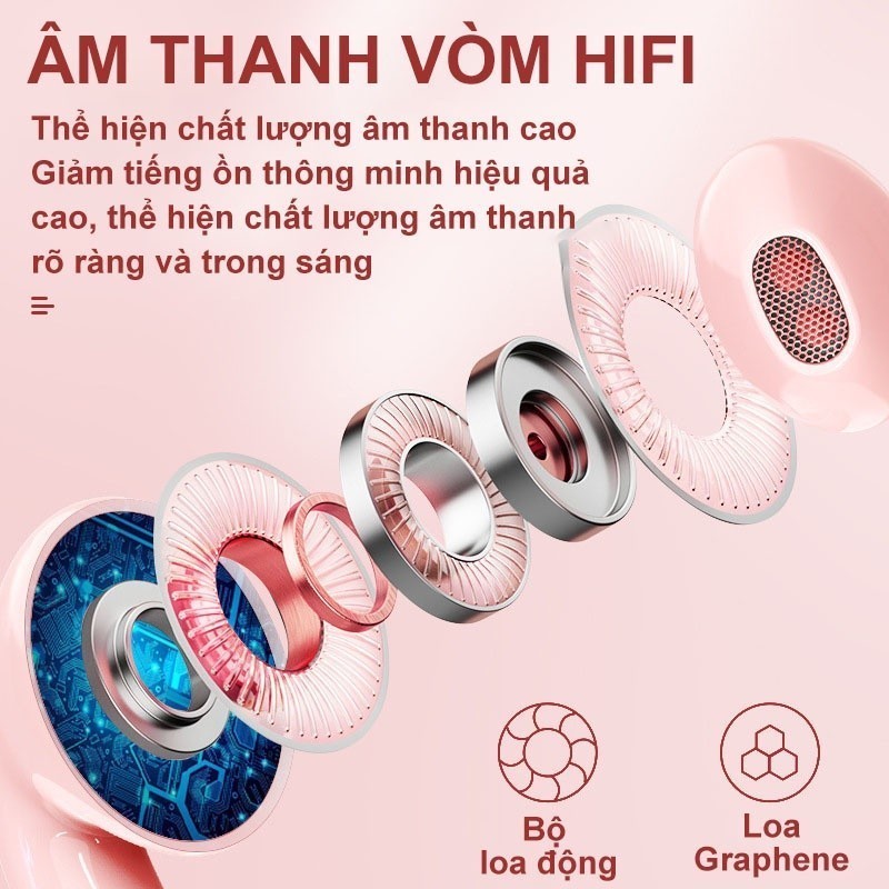 Tai Nghe Bluetooth Pro 6 Kèm Dock Sạc Nhỏ Gọn Âm Thanh Cực Hay Phiên Bản Quốc Tế 2026