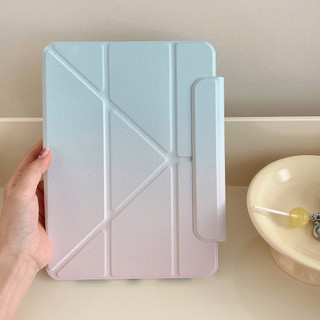 Ốp lưng có thể tháo rời cho IPad 5 6 7 8 9 Air Air2 Air3 Air4 Air5 Air6 10.9 "Pro10.5 Pro11 Pro12.9 2018 2020 2021 2022 Air M2 Pro M4 11 13 2024 Bao da xoay được Họa tiết cầu vồng