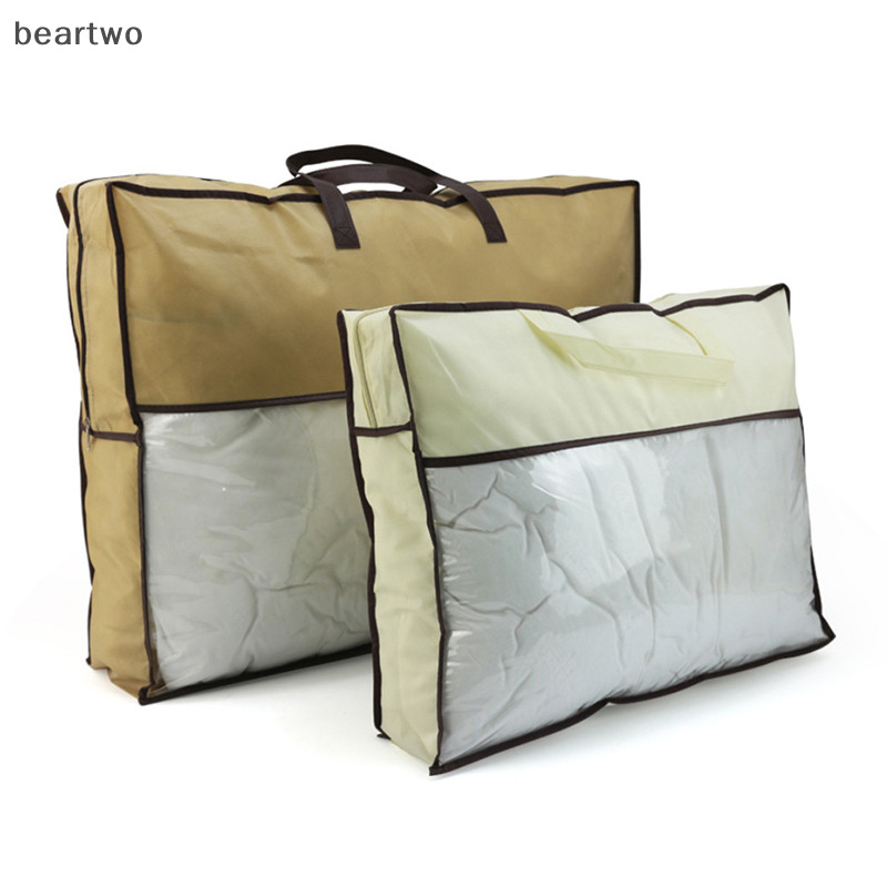 < Beartwo > Túi đựng quần áo Quilt Chăn chăn bông Dung tích lớn Túi Sorg Tủ quần áo chống bụi Bảo quản dưới giường Tổ chức chống ẩm Đẹp