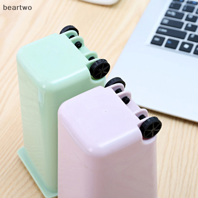 < Beartwo > Thùng rác để bàn Thùng rác để bàn nhỏ Thùng rác di động có thể đẹp