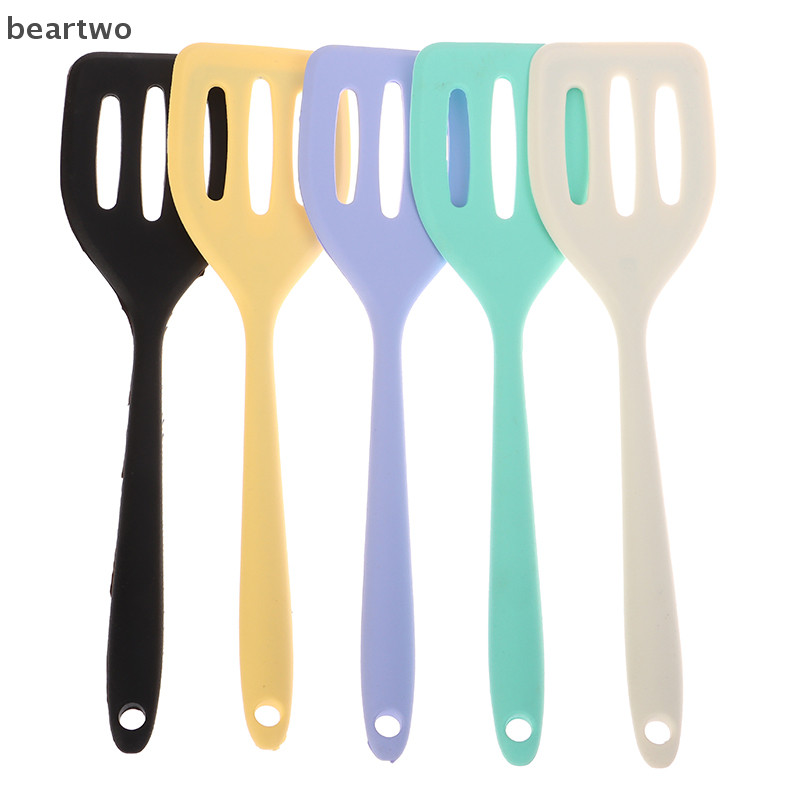 < Beartwo > 1 Xẻng Chiên Silicon Tích Hợp Nhỏ Nấu Ăn Bít Tết Xẻng Chiên Nhà Bếp Chiên Trứng Chiên Cá Xẻng Dụng Cụ Nấu Ăn Đẹp