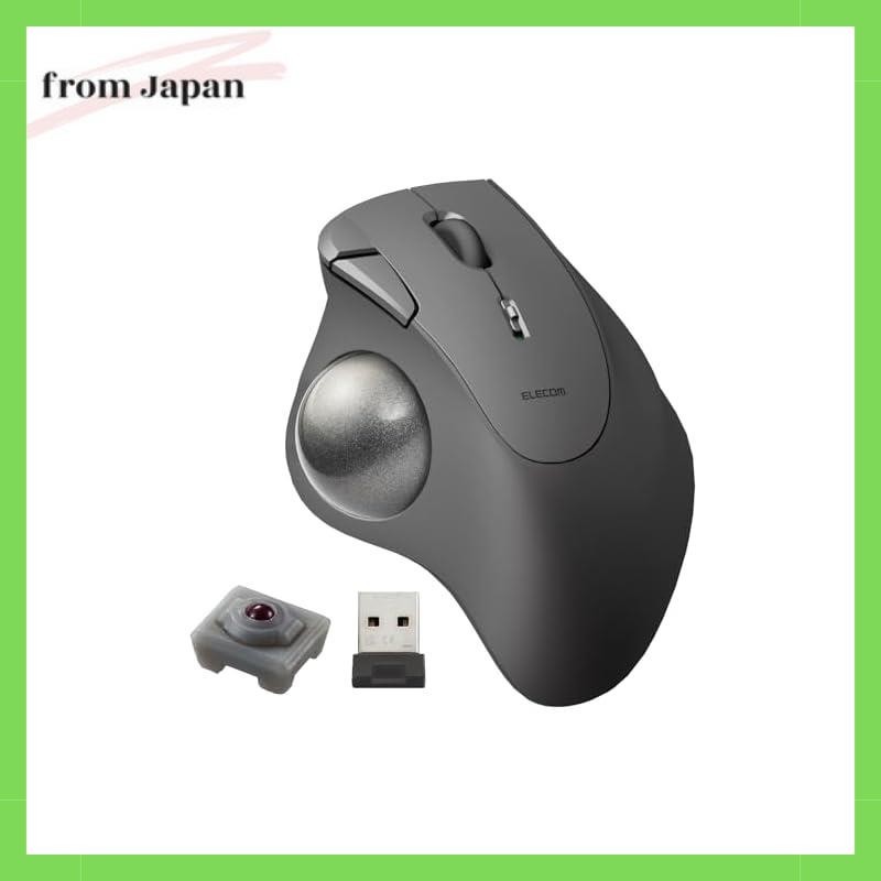 Elecom Wireless Trackball Mouse IST, Wireless 2.4GHz, Thumb Operation ...