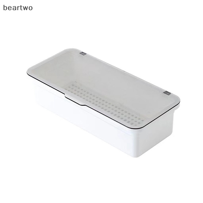 < Beartwo > Hộp Bảo Quản Bộ Đồ Ăn Đũa Thoát Nước Hộ Gia Đình Chống Bụi Chop Ống Thìa Nhà Bếp Có Nắp Đũa Lồng Đẹp