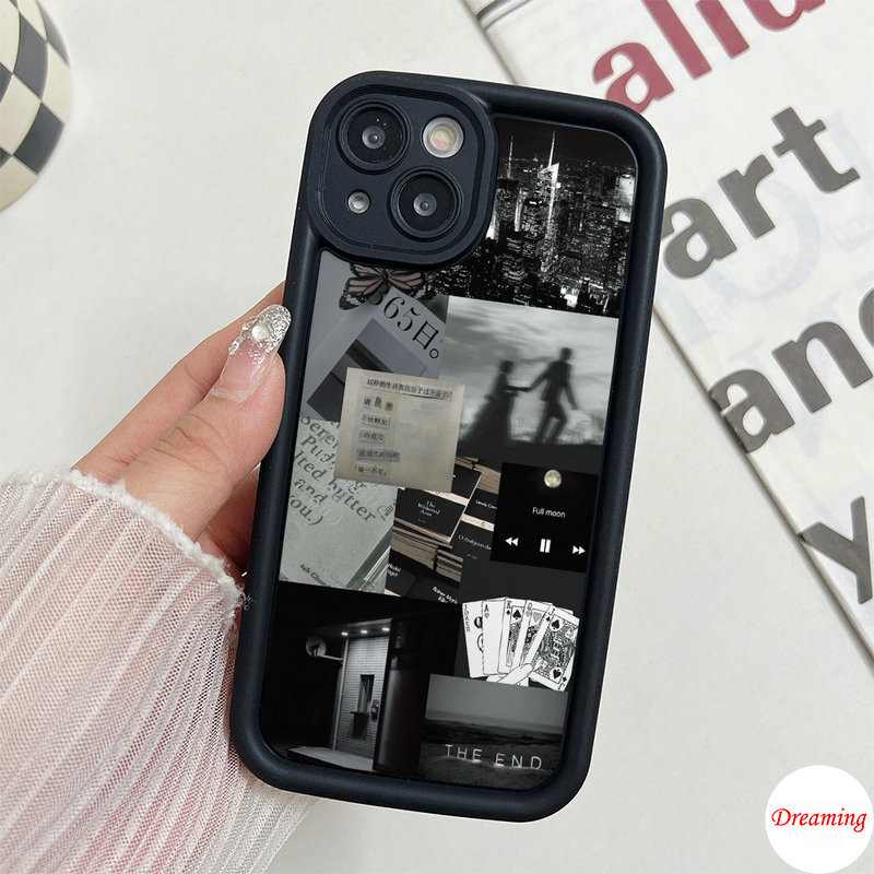 Ốp Lưng Cho Samsung Galaxy S24 S23 S22 S21 S20 Plus Ultra FE M55 M54 M51 A55 A54 A53 A52 A51 A50 A30S A73 A72 A71 A70 Thiết Kế Mắt Thiên Thần Chống Rơi Motif Shadow Nhãn Cắt