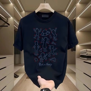 Áo thun nam Gksss tay ngắn thiết kế mới với áo sơ mi ngắn tay cổ tròn cotton nguyên chất in hình