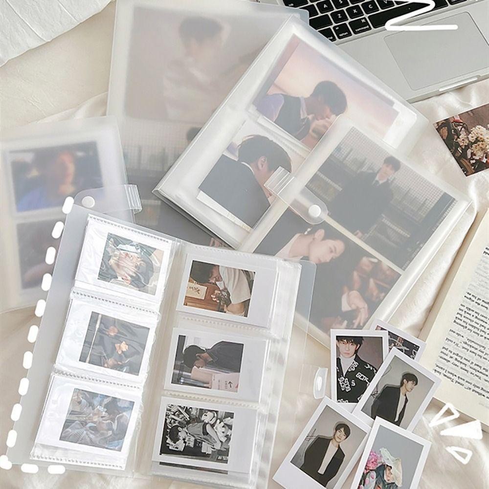 HOBBYIN 1 Cái Album Ảnh, Thu Thập Sách 80 / 160 Khe Đựng Thẻ Hình Ảnh, PVC Sáng Tạo Trong Suốt 3 / 4 / 5 / 6 / 7 Inch Photocard Chủ Thần Tượng Ngôi Sao