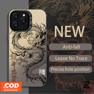 Ốp Lưng Cho OPPO Reno 15F Reno 14F Reno 13F Reno12 F Reno11 F Reno 10 Pro 5G Reno 8T Reno 8Z Reno 7Z Reno 8 Ốp Điện Thoại TPU Chống Sốc Rồng Đen