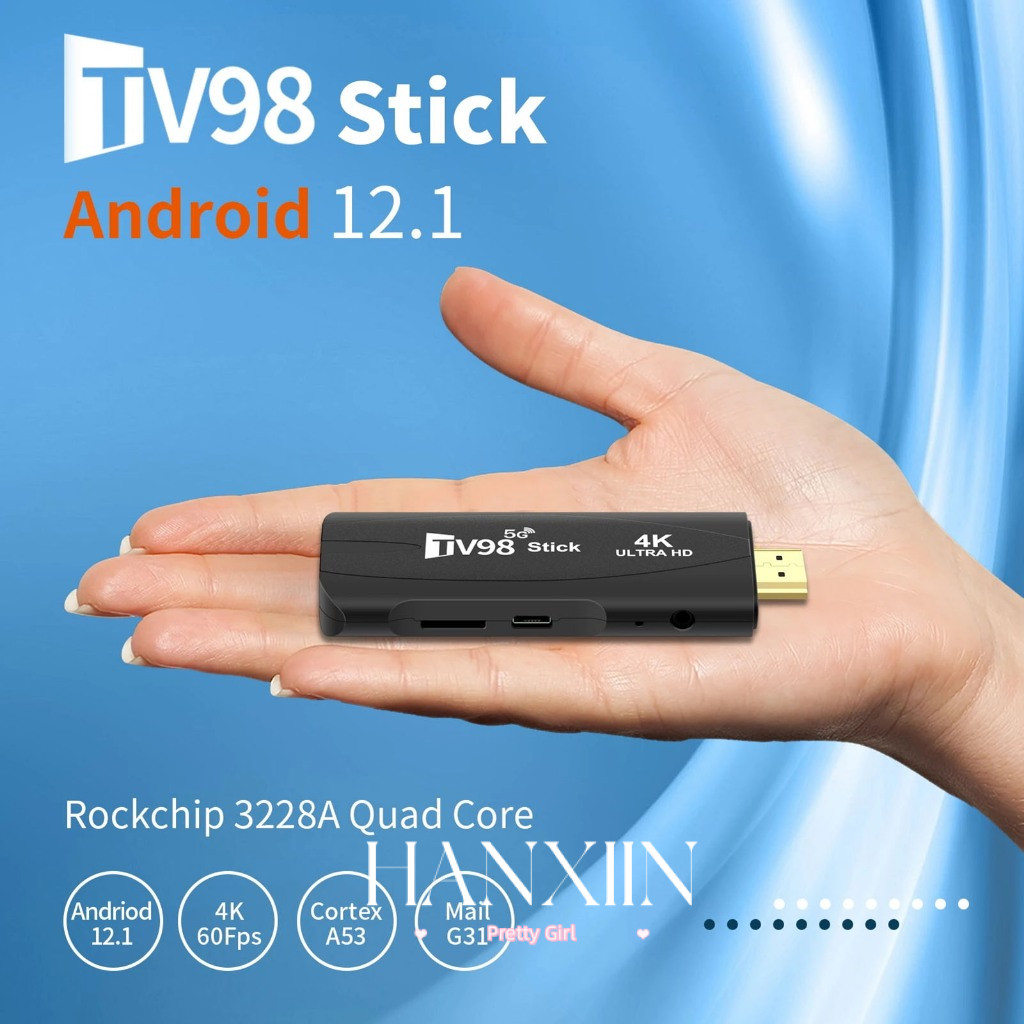Benefischl Rockchip 3228A -Core Android 12.1 TV Box 2.4G WiFi 2 Go 16 Go 4K Smart Player TVBox