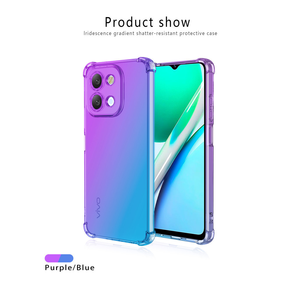 Ốp điện thoại di động chống rơi Vivo Y28 4G cho Vivo Y28 5G Y38 Phim kính cường lực bằng gốm và phim ống kính