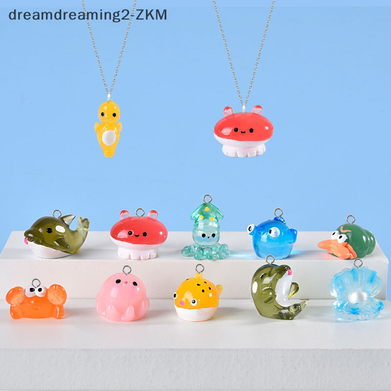 [dreamdreaming] Động vật biển bằng nhựa phát sáng trong bóng tối Đồ trang trí thu nhỏ cho phụ kiện nhà búp bê trong vườn cá [zkm]