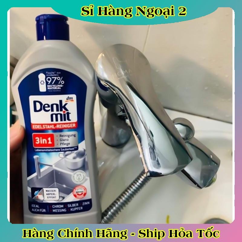 [ Date mới nhất] Dung dịch tẩy rửa inox Denkmit Edelstahlreiniger 3in1 300ml của Đức