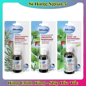 Bộ Tinh Dầu Bạc Hà, Tràm, Khuynh Diệp Mivolis Japanisches Heilpflanzenol 30 ml NỘI ĐỊA ĐỨC [Date mới nhất]