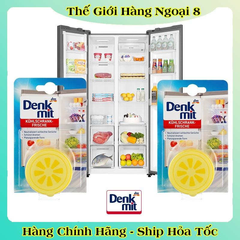 Sáp Khử Mùi Diệt Khuẩn Tủ Lạnh Denkmit Hương Chanh Vỉ 40Gr -Hàng Nội địa Đức