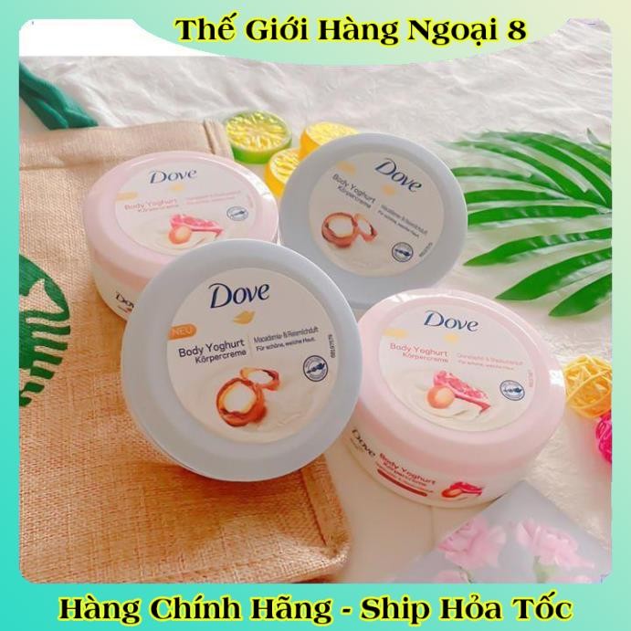 Tẩy tế bào chết, tẩy da chết body DOVE và dưỡng thể body nội địa Đức, Đủ Bill và Review