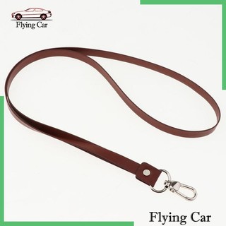Dây Đeo Cổ Bằng Da PU Màu Đen Kèm Kẹp Kim Loại Cho Thẻ ID [Lzdjfmy2]