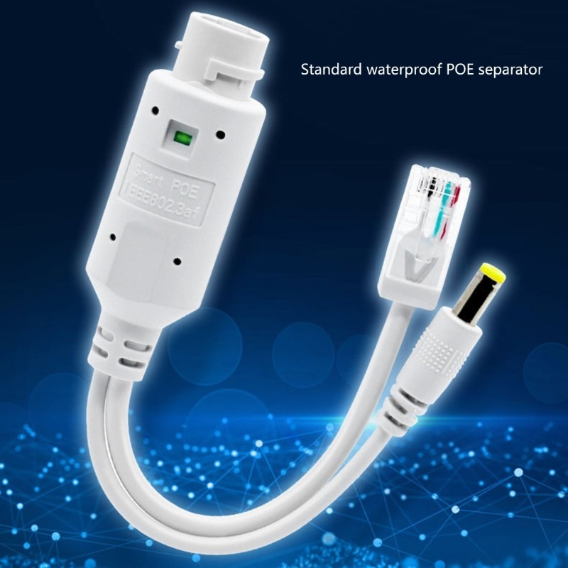 Bộ chuyển đổi bộ chia PoE KING Ethernet 48V sang 12V 10 100Mbps cho thiết bị mạng