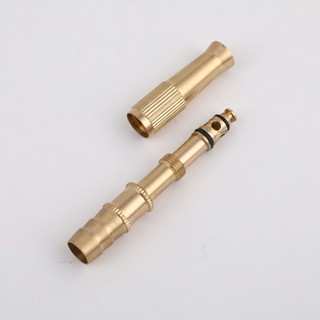 Đầu vòi xịt tăng áp lực nước mini Vòi xịt nước tăng áp đa năng bằng đồng tưới cây rửa xe cực mạnh kèm đai siết ống FE123