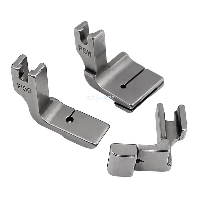 3 Chiếc Tập Hợp Xếp Ly / Shirring Presser Chân P5 P50 P5W Cho Máy May Công Nghiệp JUKI Brother, Dễ Sử Dụng Bền Đẹp