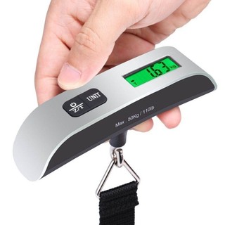 Cân hành lý điện tử 50kg/110lb, vali cầm tay di động, treo cân trọng lượng