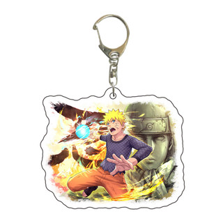 Naruto hai chiều anime ngoại vi Sasuke Itachi Madarabo Phong Shuimen Naruto acrylic móc khóa mặt dây chuyền