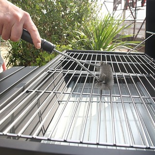 Cây cọ thép chà rửa vệ sinh vỉ nướng BBQ có tay cầm dài tiện dụng SUNND