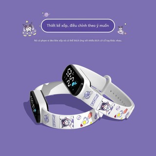 Đồng hồ cho bé Kuromi – Chống nước, phong cách thể thao, họa tiết hoạt hình cá tính