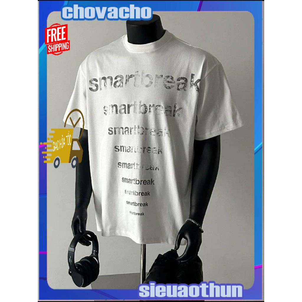 Áo thun Stee Cổ tròn SMART BREAK Localbrand ICVCVNI Unisex