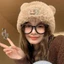 Mũ sang trọng MERIGGIARE, Mũ beanie len bảo vệ tai, Chu vi đầu lớn Gấu dễ thương ấm áp Skullcap