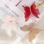 YRBWD 20 Chiếc Organza Vải Bướm Táo, Màu Gradient 5CM Voan Bướm, Mờ Dreamy DIY May Thủ Công Trang Trí Vật Liệu Thiết Kế May Mặc