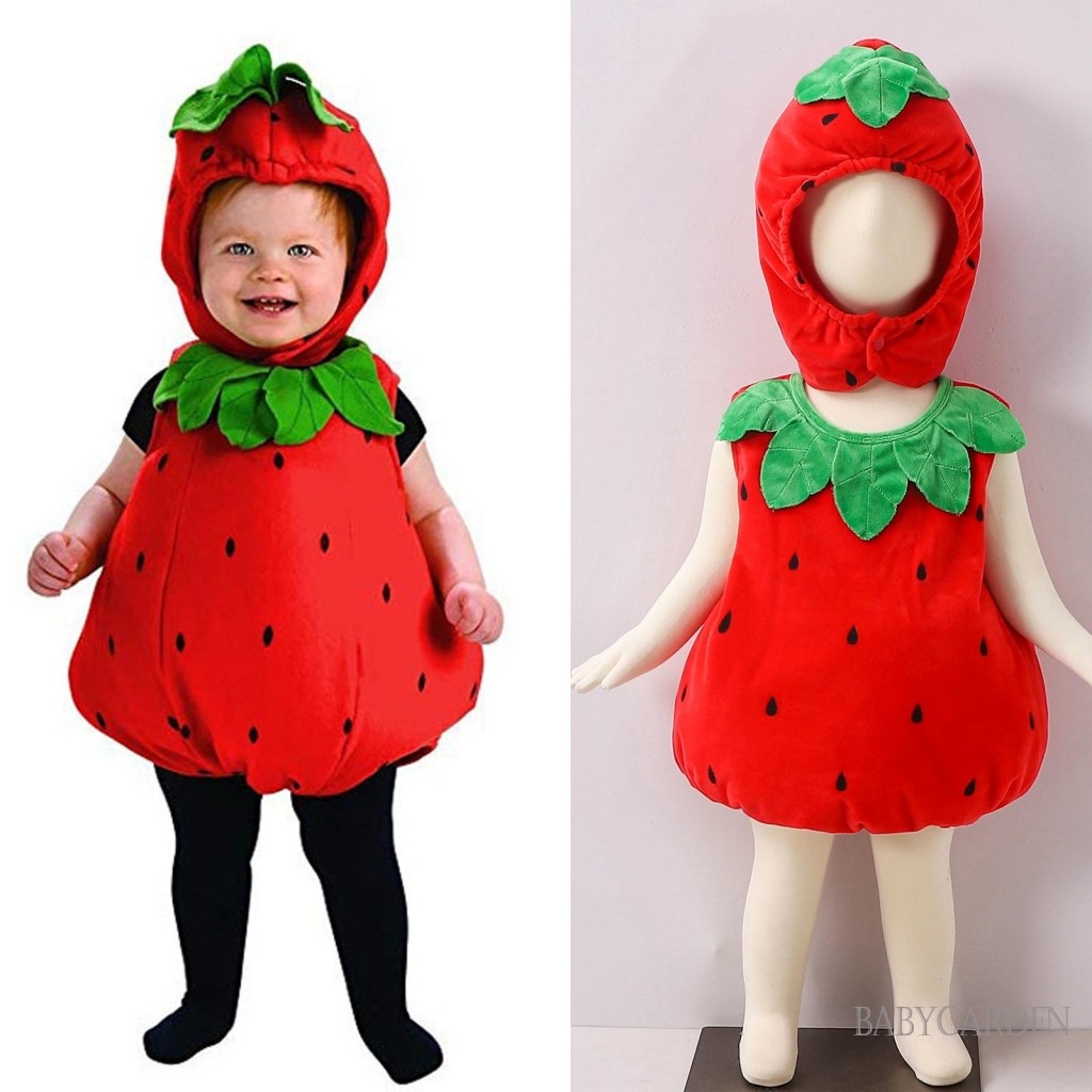 / / -Dễ Thương Bé Trai Bé Gái Dâu Cosplay Trang Phục Lông Cừu Lá Viền Không Tay Dâu Áo Liền Quần + Mũ Quần Áo Halloween