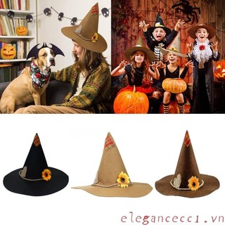 Ele Bù nhìn Mũ Scarecrow Trang Phục Phụ Kiện Hoa Hướng Dương Phù Thủy Mũ Người Lớn Nam Nữ Trẻ Em Cho Cosplay Dự Tiệc Halloween Chi Phí