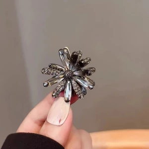 Mauropoli Kẹp Tóc Pha Lê Hoa Cúc Nữ, Kẹp Nhỏ Bên Nổ, Kẹp Tóc Gãy, Sang Trọng, Sẵn Sàng