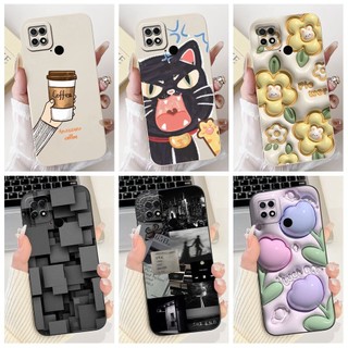 Dành Cho Xiaomi Poco C40 Ốp Lưng Hoa Phổ Biến Silicon Mềm Bảo Vệ Camera Matte Cover Cho Xiomi Poco C40 C 40 PocoC40 Ốp Điện Thoại