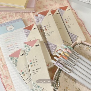 Set bút bi màu Nhật Bản Uni-ball ngòi 0.38mm, 0.5mm nhiều màu