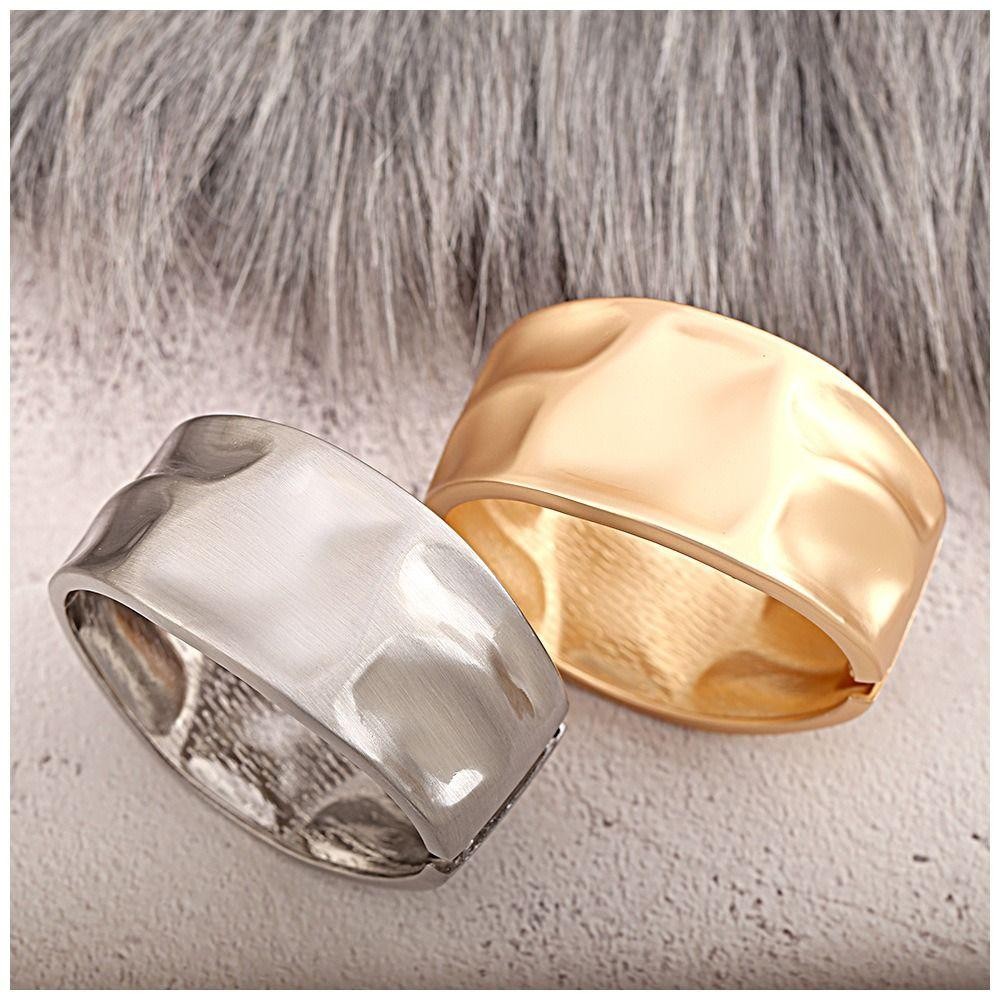 Vòng tay punkgoldchunkystyleCHEESELY - Màu trơn từ hợp kim kim loại