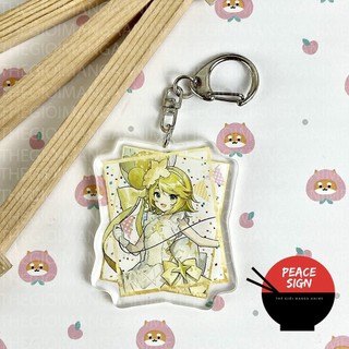 Móc khóa VOCALOID ver BÓNG BAY in hình rin len kaito miku luka meito anime chibi mica trong acrylic keyring dễ thương