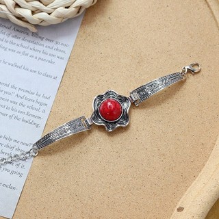 1 Chiếc Vòng Tay Đá Màu Retro Bohemian Cá Tính Kỳ Nghỉ Khí Chất Vòng Tay