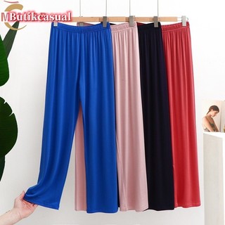 Quần Cotton Modal dáng thẳng rộng 2025 co giãn, dài trơn